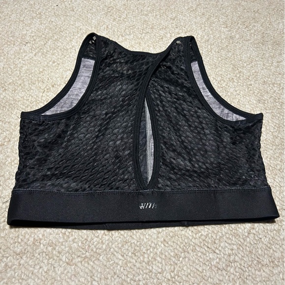 Peloton x WITH Pride Flag Noir High Neck Sports Bra. Size Medium. Rainbow. - Picture 5 of 8